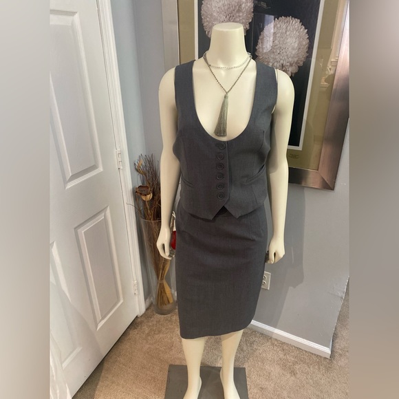 New York & Company Dresses & Skirts - SOLD-New York & Co Two-piece Business Skirt suit with Sleeveless Vest